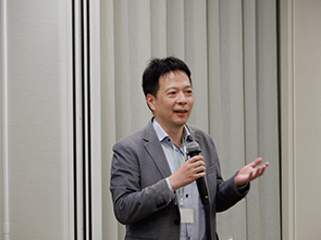 細見 岳生 技術主幹(NEC)によるスピーチ