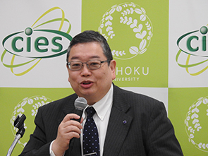 遠藤 哲郎 センター長(東北大学CIES)によるOPERA概要説明