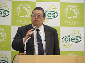 遠藤 哲郎 センター長(東北大学CIES)によるOPERA概要説明